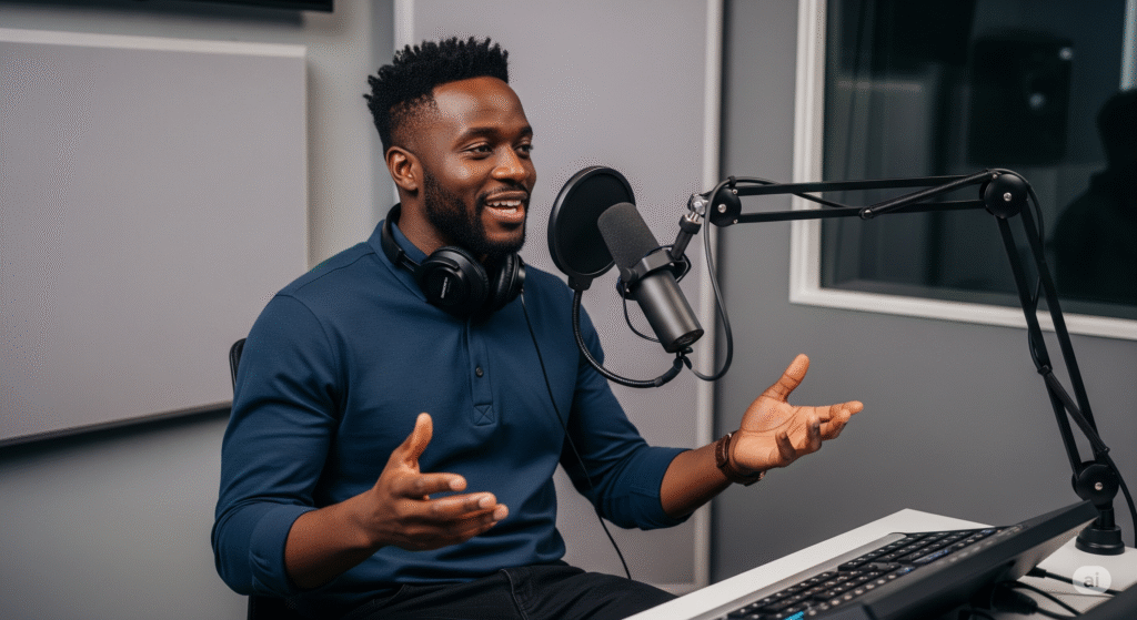 Black man podcasting - YT Torials The Full Scoop on YouTube Channel Memberships