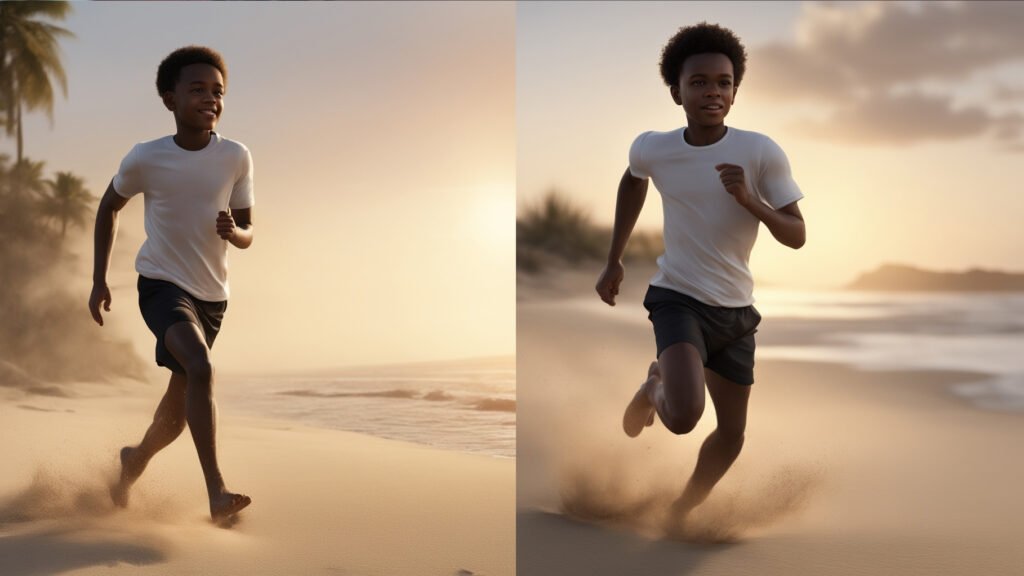 black kid running 01 - YT Torials Made with DeepAI